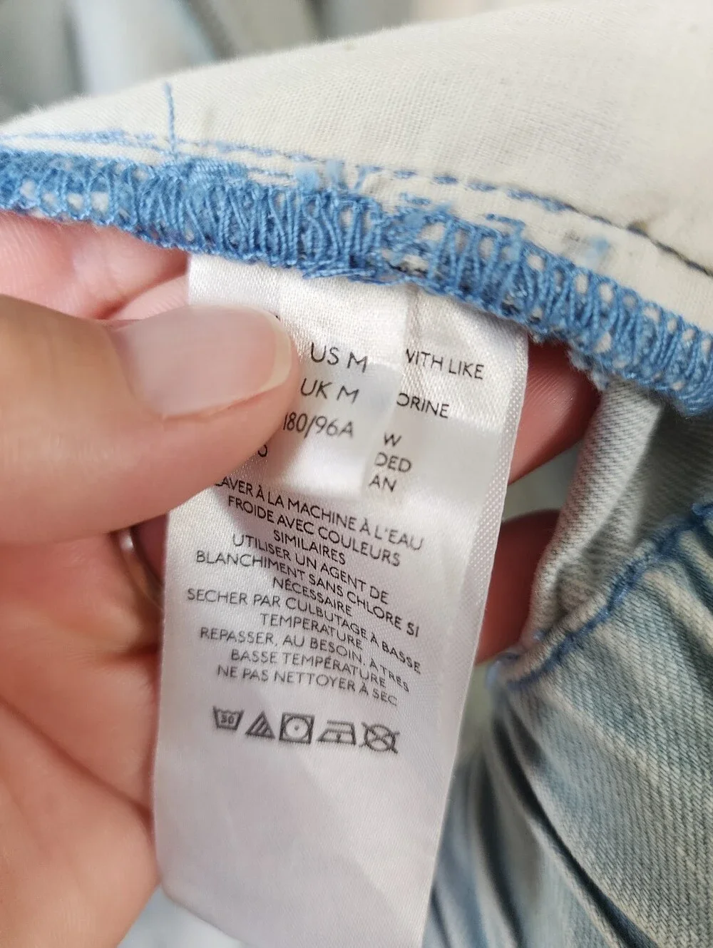 Urban Outfitters Denim Harrington Jacket Light Wash Size Medium